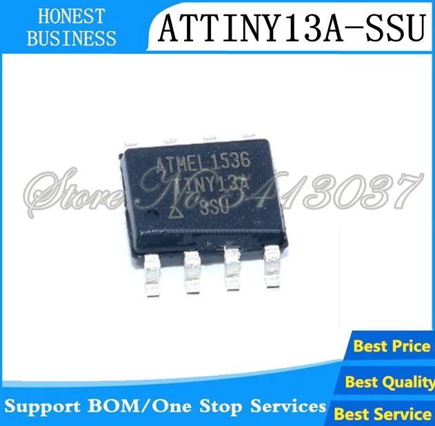5 шт./лот ATTINY13 ATTINY13A TINY13A MCU AVR 1K FLASH 20 МГц 8soic IC (ATTINY13A SSU)|Аксессуары для наушников| |