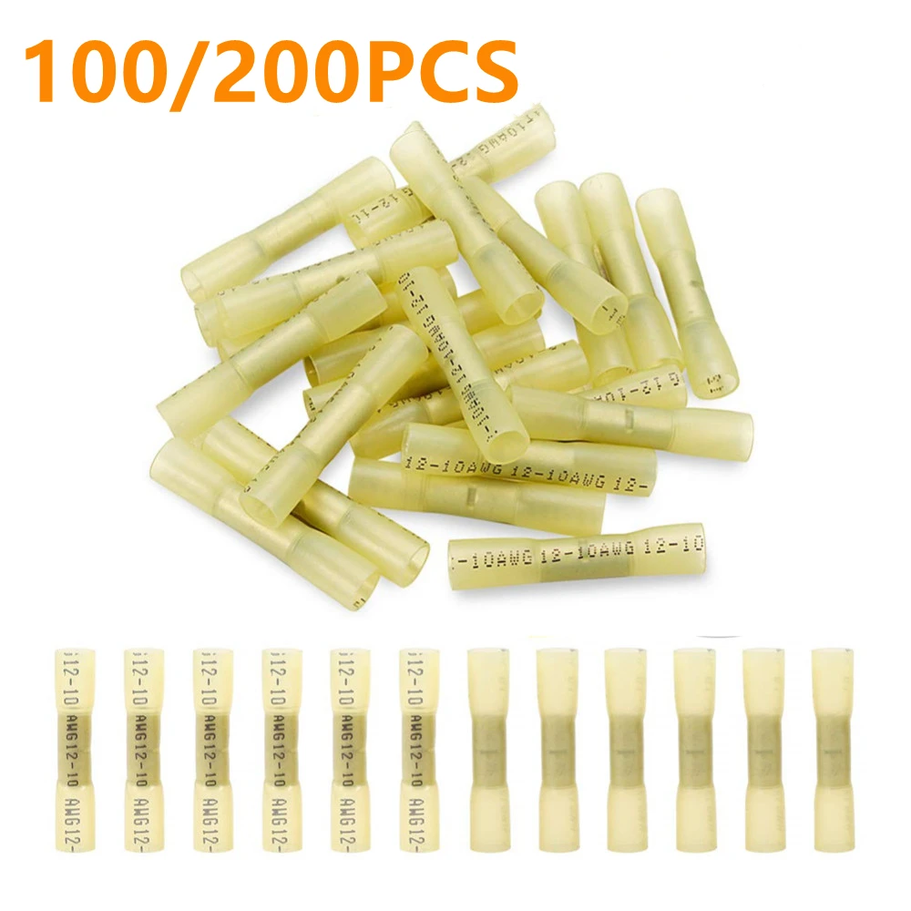 

100/200 шт., термоусадочные клеммы для электрических проводов