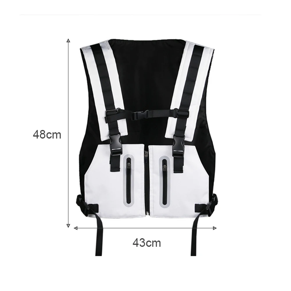 

Sport Reflective Vest Outdoor Night Riding Running Security Breathable Vest Adjustable lightweight and breathable