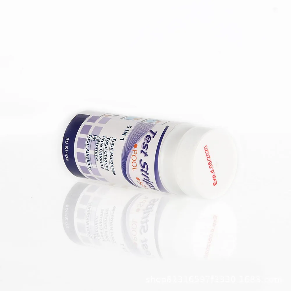 Тест полоски 5 в 1 для бассейна и спа тест определения твердости воды pH хлора