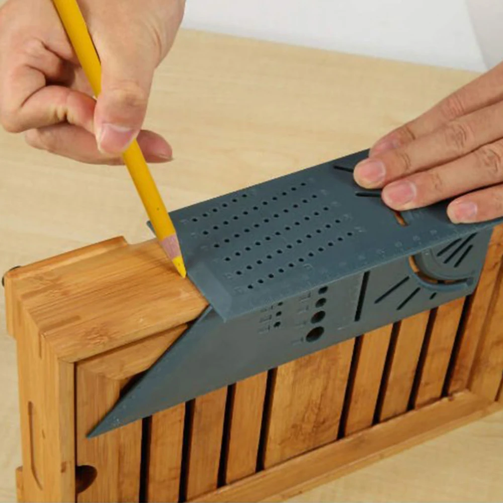 3d пластиковая Т образная линейка точный измерительный инструмент для столярных