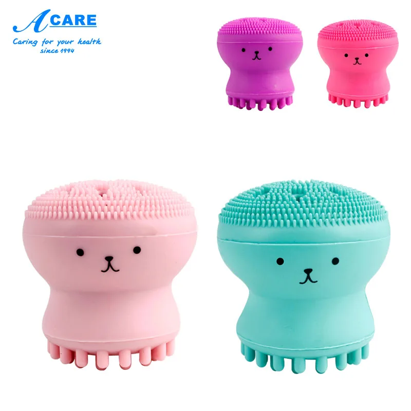 

Silicone Small Octopus Facial Cleansing Brushes Facial Silicone Wash Brush Blackhead Deep Cleansing Face Brushes Beauty Tools