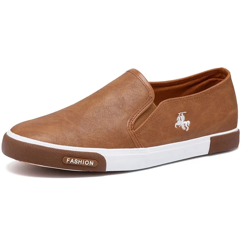 

Casual Shoes Men Comfortable PU Leather Mens Loafers Handmade Design Flats Sneakers Men Slip on Lazy Driving Brand Men Shoes