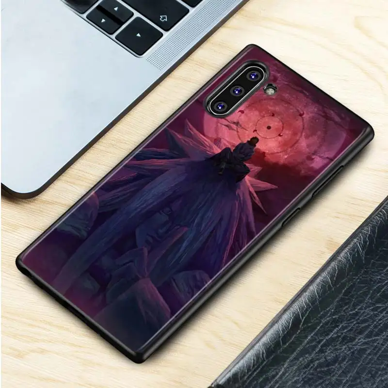 Черный силиконовый чехол аниме Наруто для samsung Galaxy Note 10Plus 10 Pro 9 8 S10 S9 S8 Plus S7 S6 Чехол Для Телефона