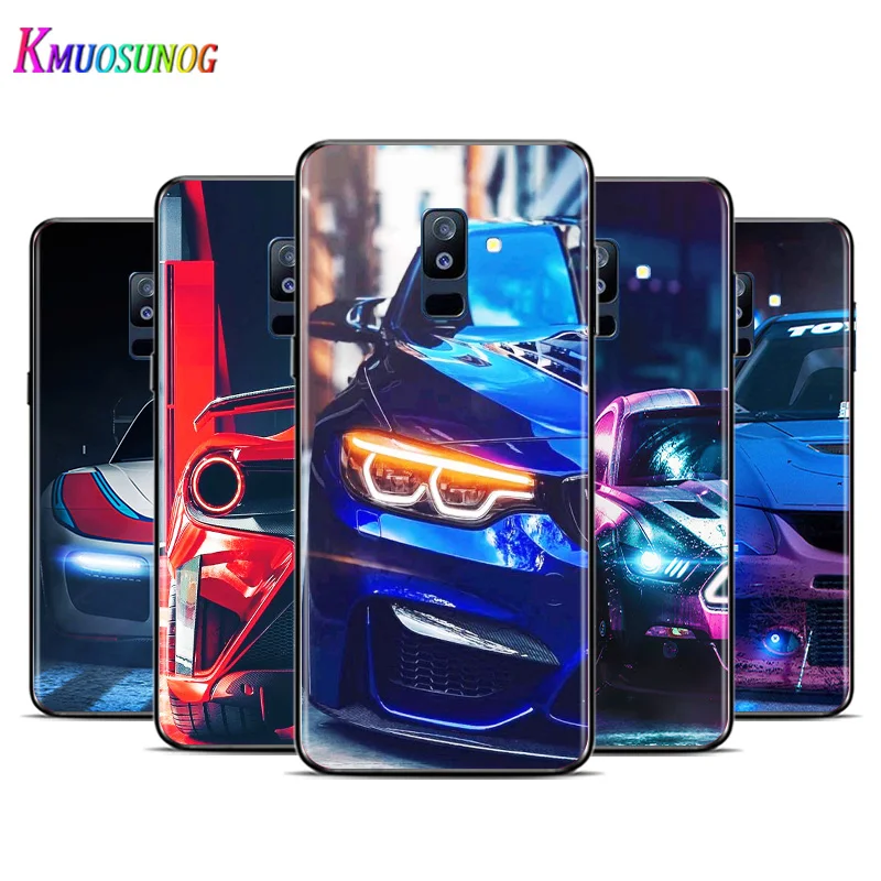 

Luxury Car Line Art For Samsung Galaxy A3 A5 A6 A7 A8 A9 A6S A8S A9S Star Plus 2016 2017 2018 Black Silicone soft Phone Case