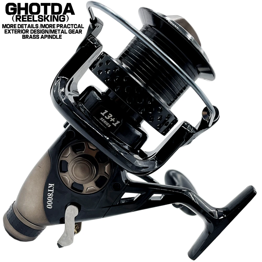 Dual Brake Bait Casting Carp Fishing Reel for Sea Fishing Front And RearDrag Fishing Coil 13-23KG Drag Power