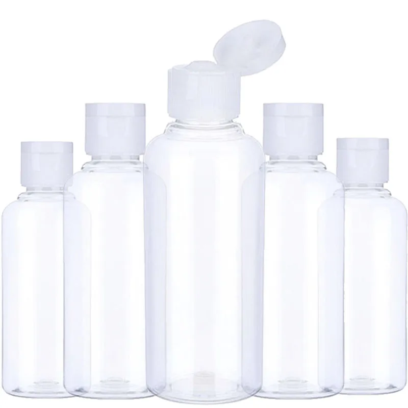 

5Pcs Portable Travel Bottle 10ml 30ml 50ml 60ml 100 ml Plastic Bottles for Travel Sub Bottle Shampoo Cosmetic Lotion Container