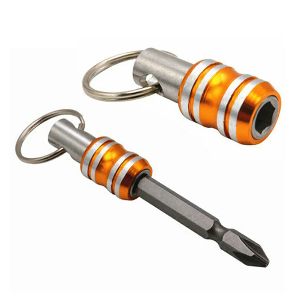 

Key ring Screwdriver Bits Holder Portable For electric driver Socket Rod