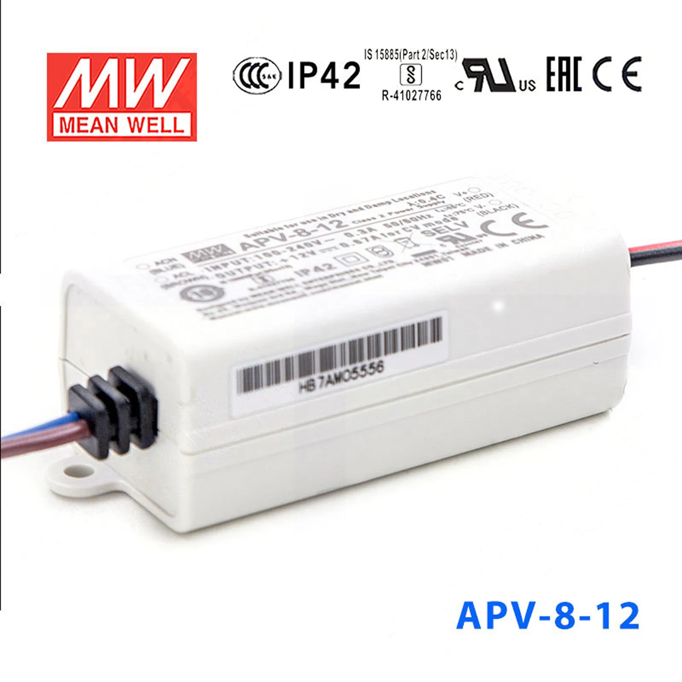 

(Only 11.11)MEAN WELL APV-8-12 (12Pcs) 12V 0.67A meanwell APV-8 12V 8.04W Single Output LED Switching Power Supply