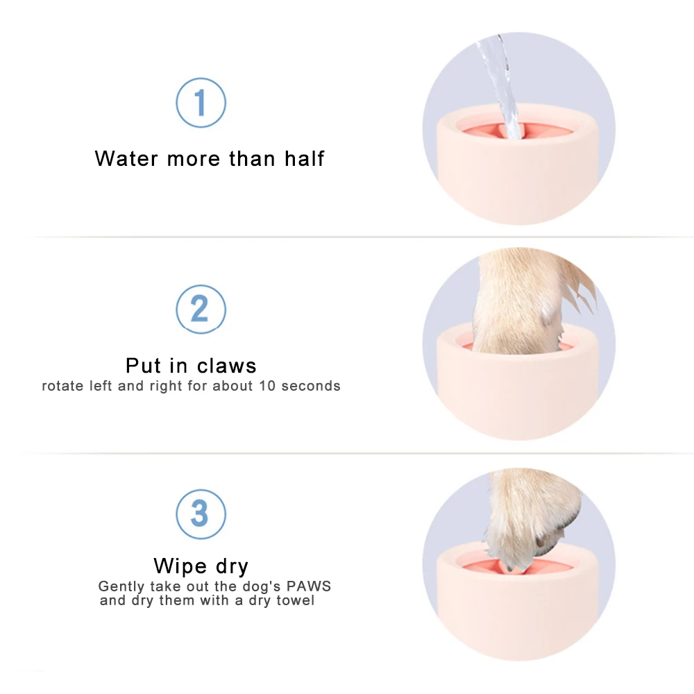 Приспособление для очистки лап собак и кошек мягкие силиконовые расчески