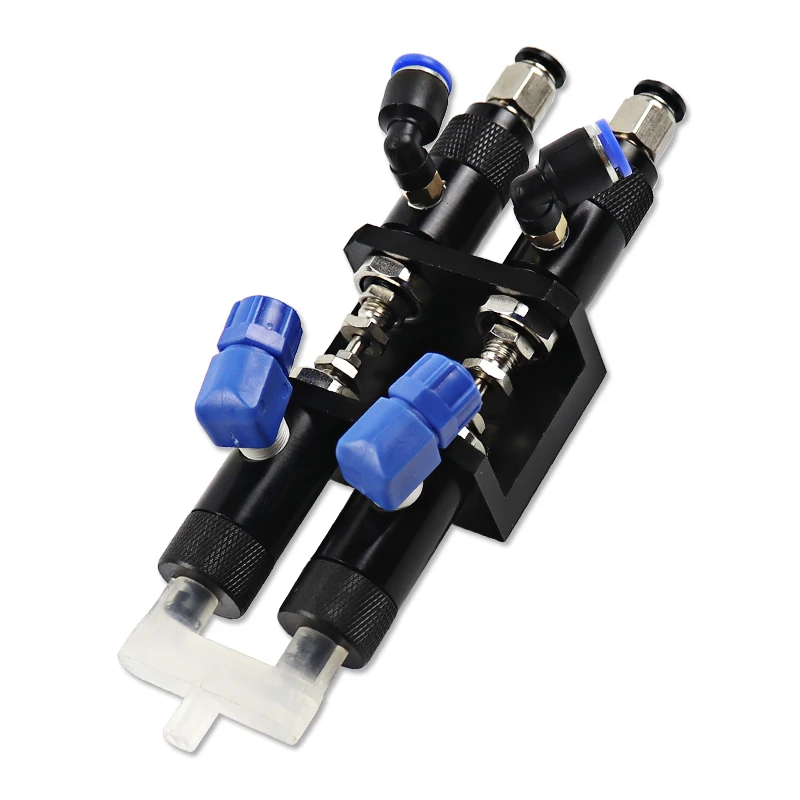 QLH-23AB Double liquid suction type dispensing valve connect Plastic tee AB dispensing machine accessories thimble
