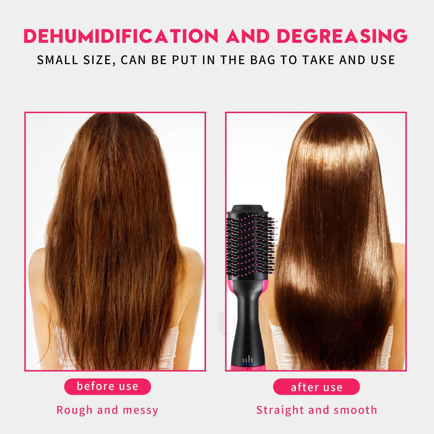 

Hair Dryer 2 IN 1 One Step Hot Air Brush Volumizer Electric Ion Blow Multifunction Volumizer Salon Negative Ion Air Brush Styler