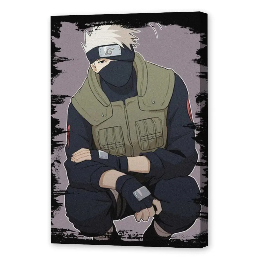 

Anime Naruti Kakashi Hatake ShurikenCanvas Painting Wall Art Posters and Prints Wall Pictures for Living Room Decoration Home D