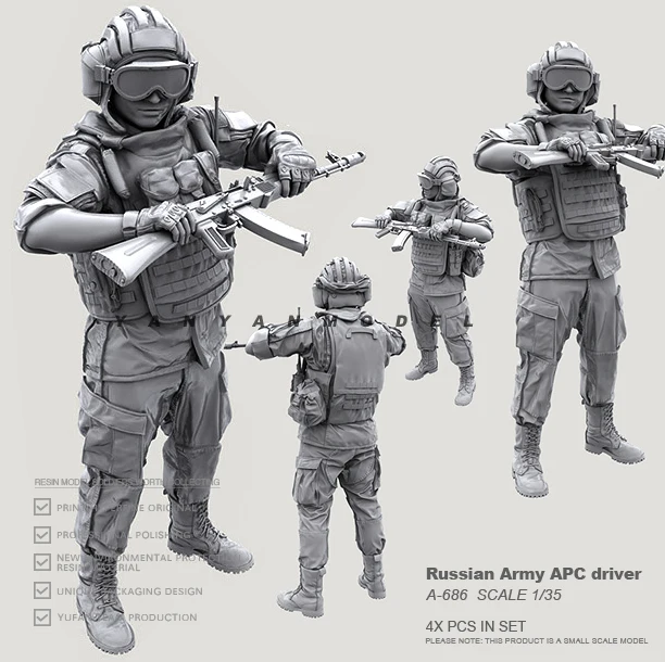 

1/35 Resin model kits figure colorless and self-assembled A-686