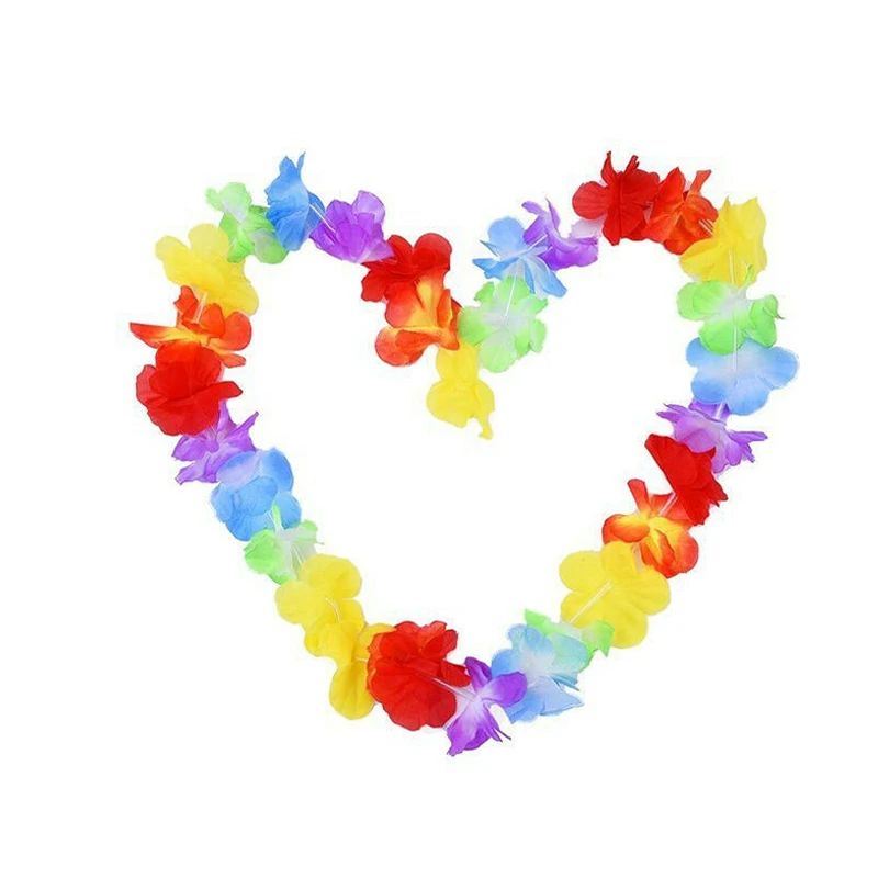 

1pc plastic Hawaiian Wreath wedding birthday party Festive Hawaiian garland high realistic look Classic Wreath Artificial Decor