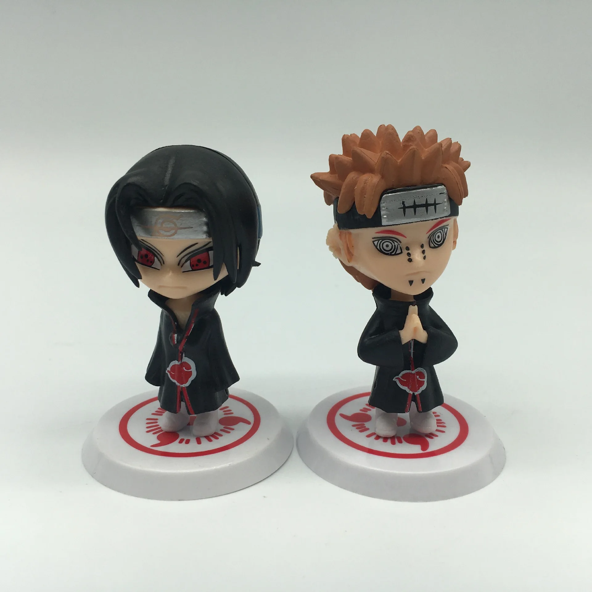 

NARUTO Akatsuki Q version model Figure Kawaii Deidara Uchiha Obito Uchiha Itachi Orochimaru Suit Kids gift