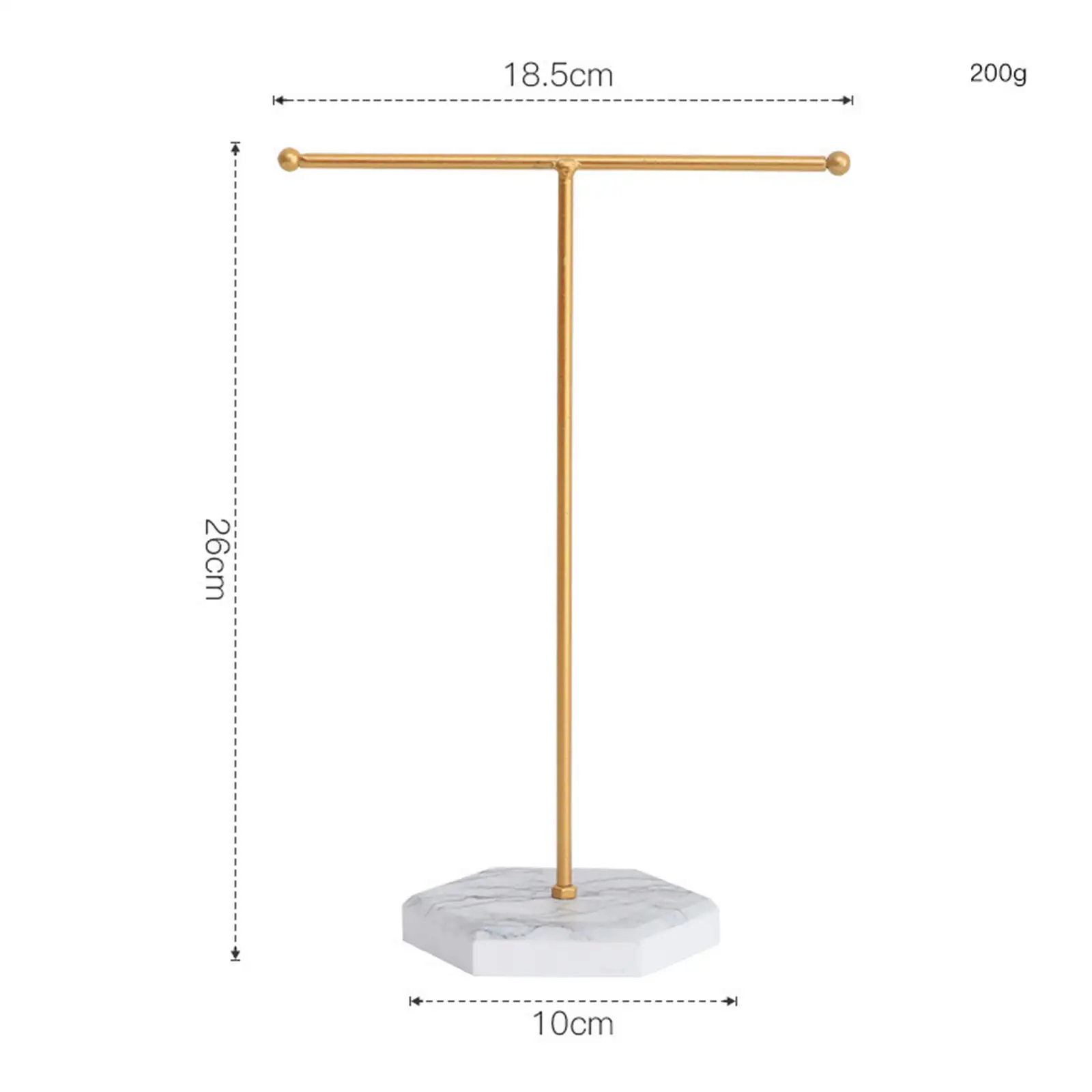 Metal Earring Display Stand T-shaped Earrings Ring Necklace Jewelry Organizer T-bar Watch Showing Shelf Holder Rack | Украшения и