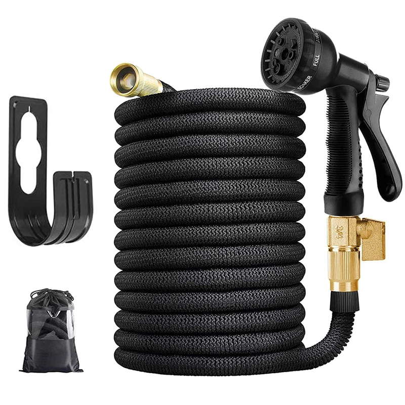 Expandable Magic Hose Pipe High-Pressure Car Wash Hose Adjustable Spray Flexible Home Garden Watering Hose Cleaning Water Gun