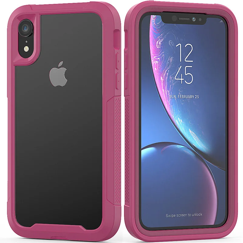 Военный амортизирующий чехол для iPhone X, XR, XS, XS, Max, прозрачный ультратонкий защитный чехол из поликарбоната+ ТПУ для iPhone 6, 6 S, 7, 8 Plus - Цвет: T6