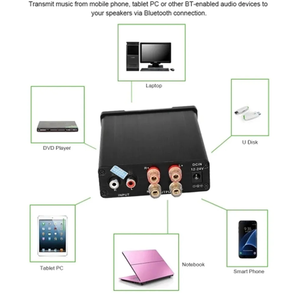 1* HCH-RF06B Bluetooth усилитель мощности плата модуль TPA3116 30 Вт* 2 двухканальные