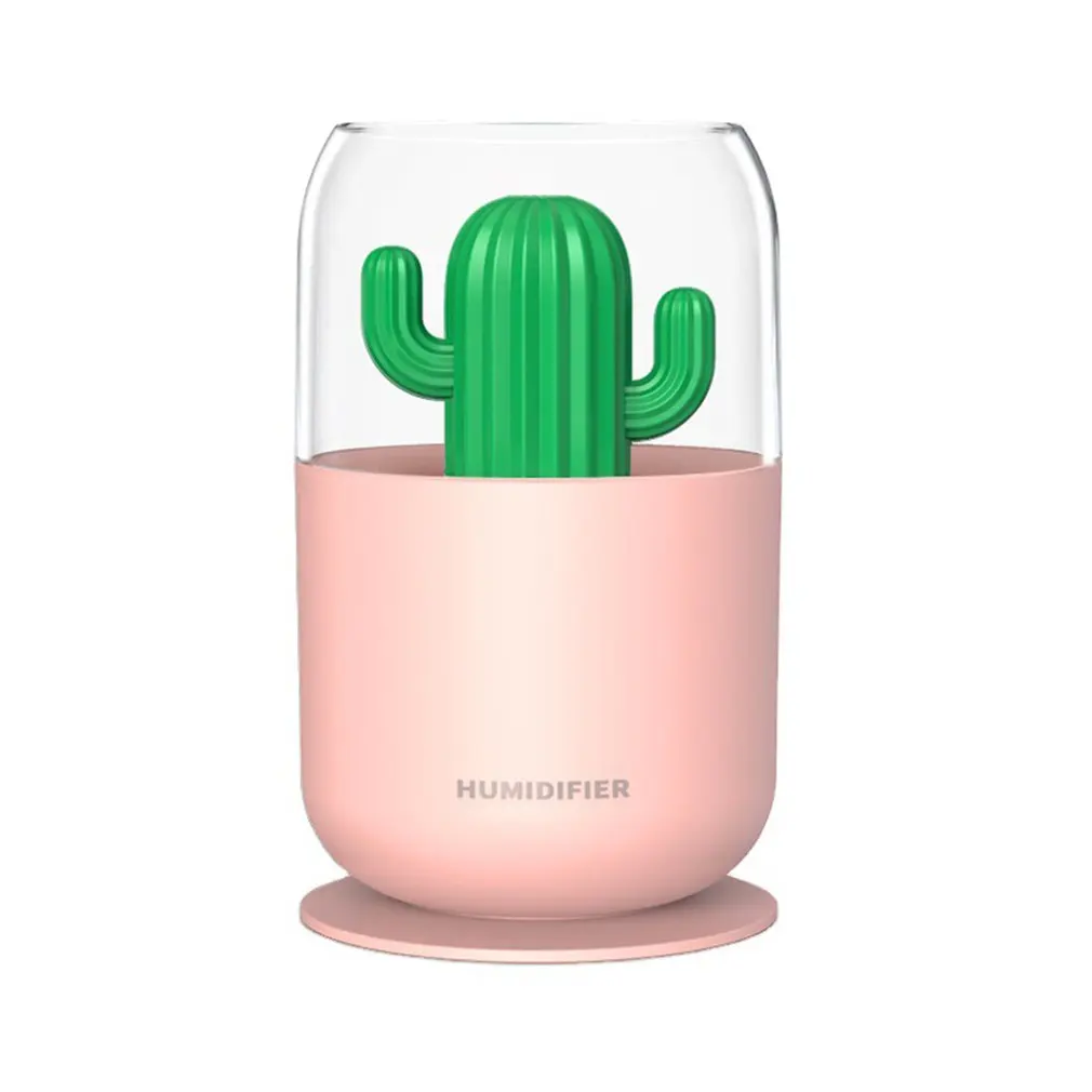

Quiet Small Creative Student Desktop Air Spray Y07 Mini Cactus Rainbow Night Light Durable Humidifier