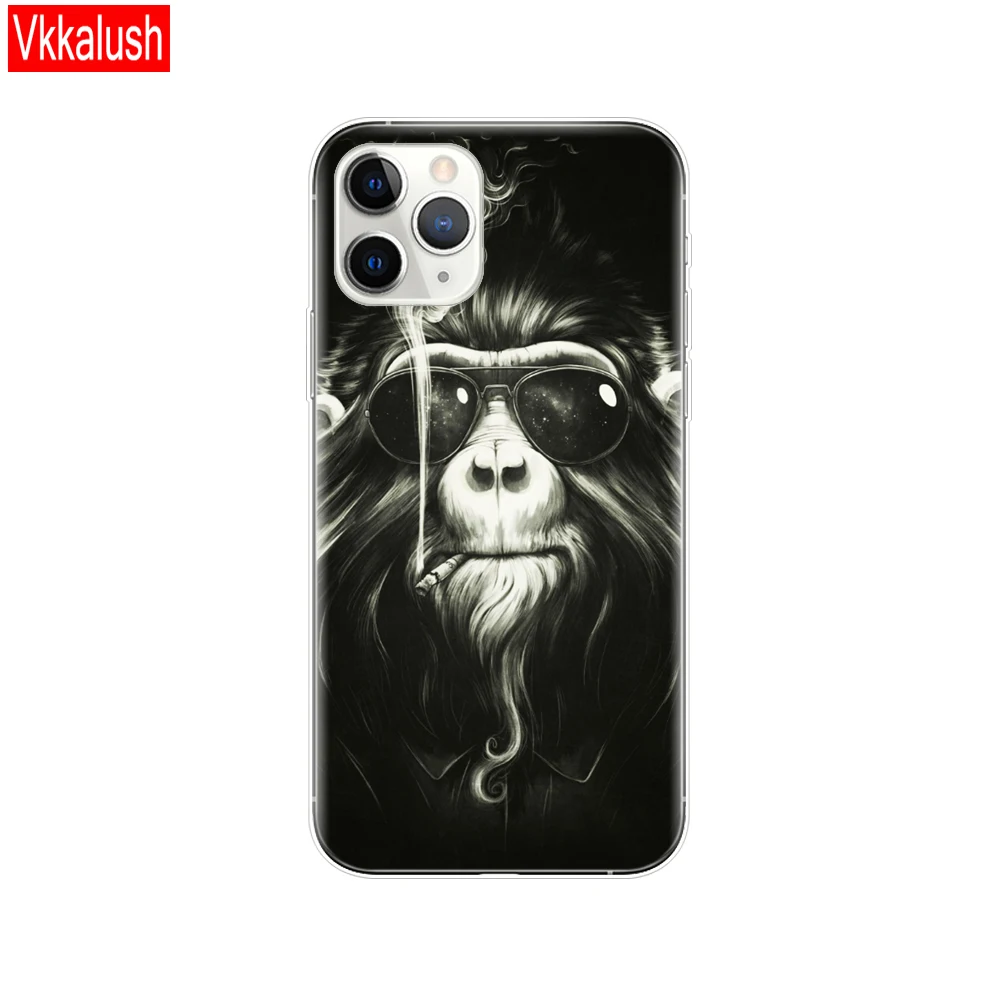 80065 Чехол для мобильного телефона, чехол для iphone 11, чехол для iphone 11 pro max eleven coque etui, бампер, задняя крышка, полный 360, защитный - Цвет: 80065