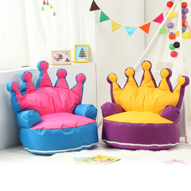 Explosion Models Children's Sofa Small Sofa Princess Single Crown Seat Cartoon Baby Play House Cute Creative Tatami