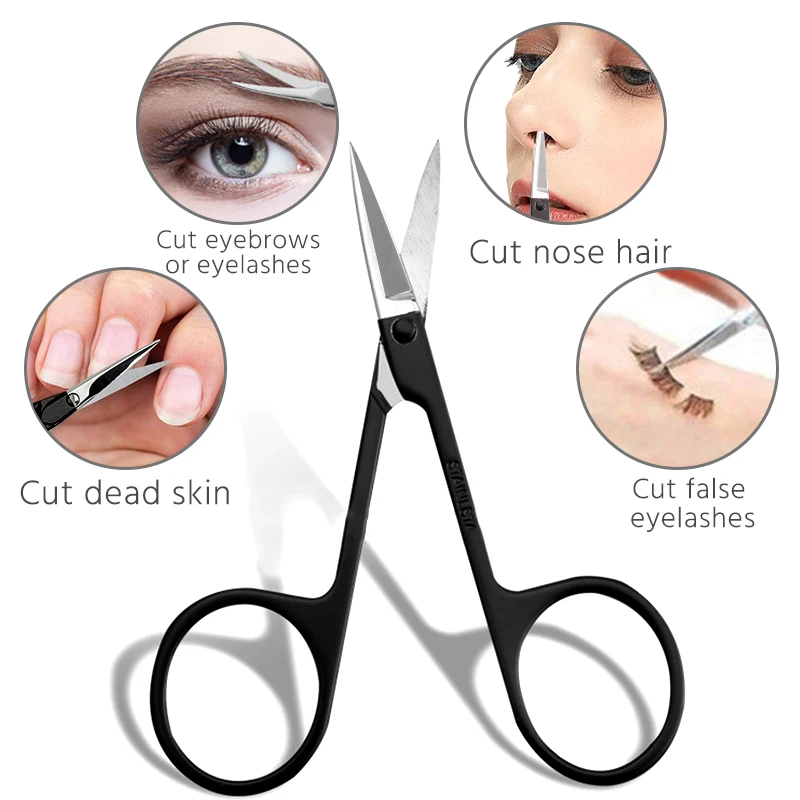 Новые профессиональные ножницы для бровей ногтей носа ресниц кутикулы из