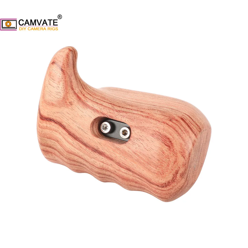 Деревянная Левая рукоятка CAMVATE с разъемом из алюминиевого сплава