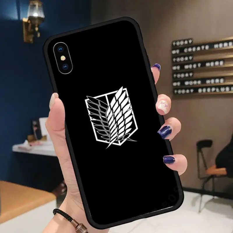 

Anime Japanese attack on Titan Phone Case for iPhone 11 12 pro XS MAX 8 7 6 6S Plus X 5S SE 2020 XR