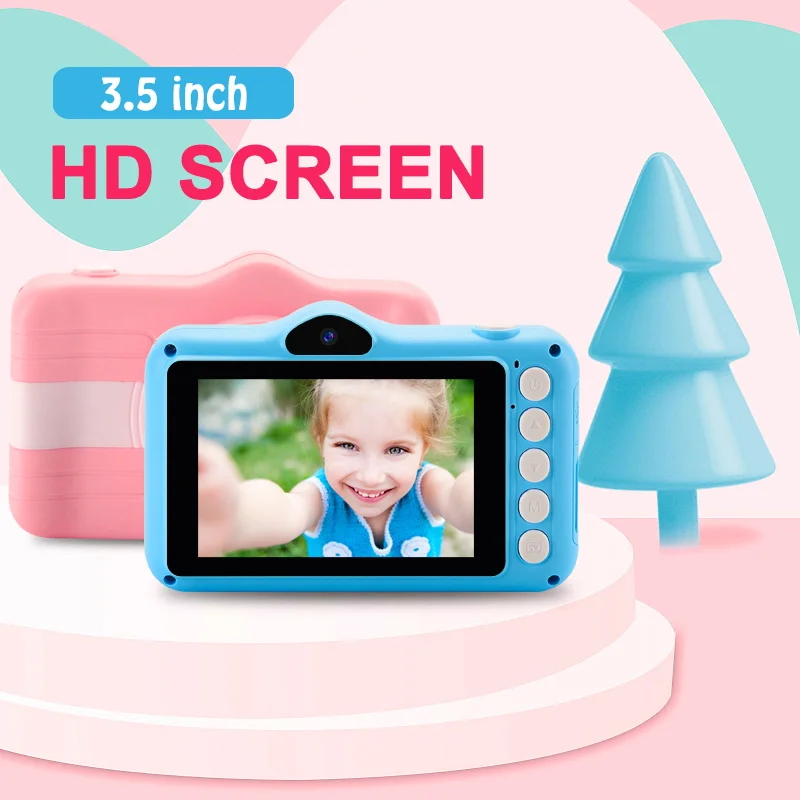Мини цифровая камера 3 5 дюймов мультяшная Милая для детей 12 МП 1080P HD фото видео