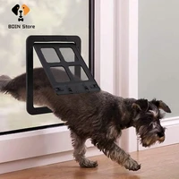 lockable dog cat screen door safety magnetic screen outdoor pet gates tunnel fence free access door easy install