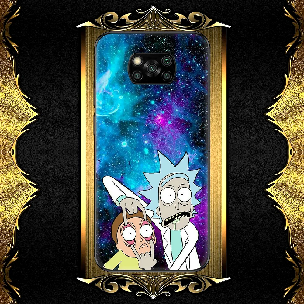 

Rick Or Morty ANIME Phone Case For Xiaomi Mi Note 10 A3 9 MAX 3 A2 8 9 10 11 Lite Pro Ultra black Coque Luxury Waterproof Soft