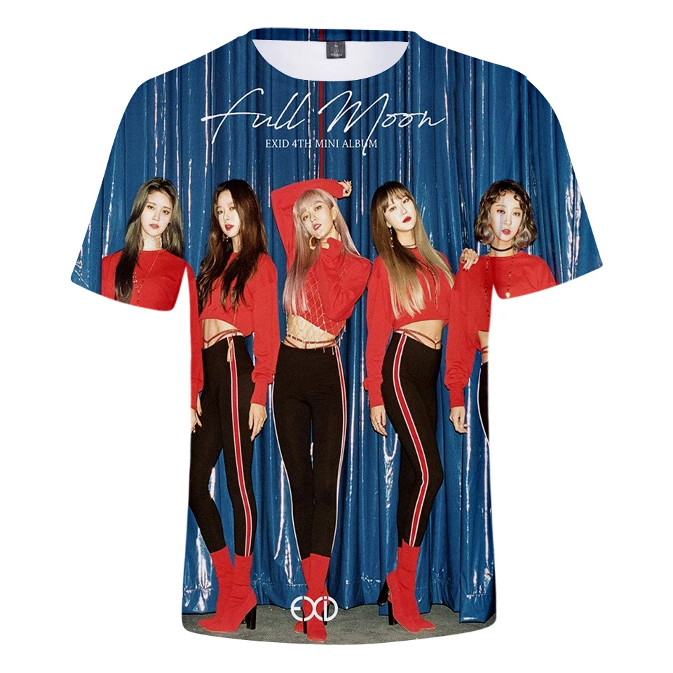 EXID Exceed in Dreaming футболка с короткими рукавами новая модная повседневная прохладное
