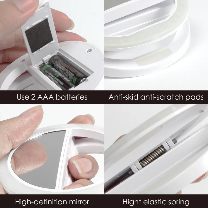 Светодиодный кольцевой светильник для селфи портативный универсальный объектив