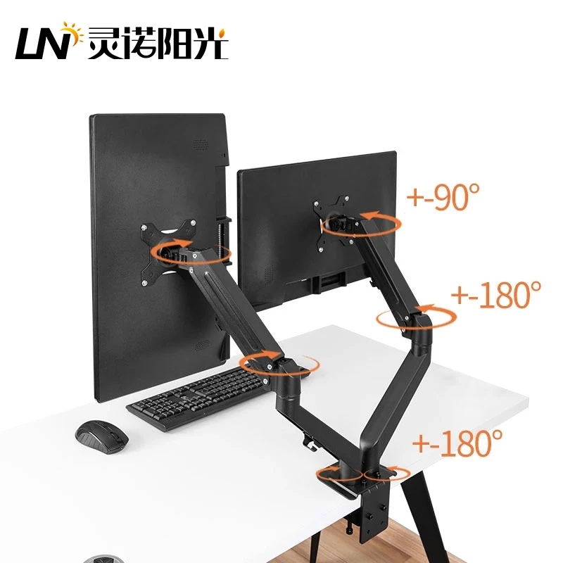 Двойная подставка для монитора LN ЖК-экранов ПК диагональю 13-27 Светодиодный