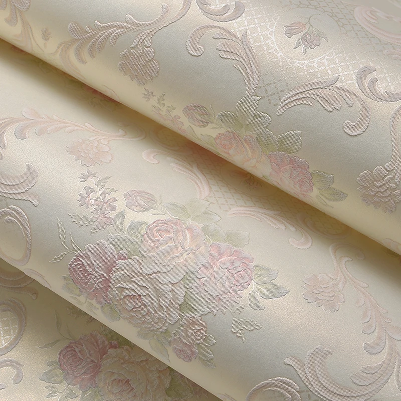 Романтические Розовые вертикальные полосы обои Гостиная Спальня свадебная