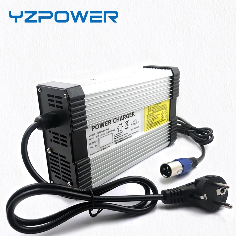 YZPOWER 58 4 V 8A алюминиевое зарядное устройство LifePO4 для 48V Ebike Scooter Bike|lifepo4 battery charger|battery