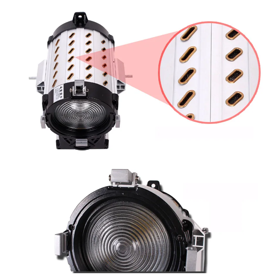 ALUMOTECH C-standsX3+ 3 шт. 2000WS светодиодный Fresnel затемнение фокусировка Светодиодный прожектор и комплект для видеостудии фотография лампа поддержка