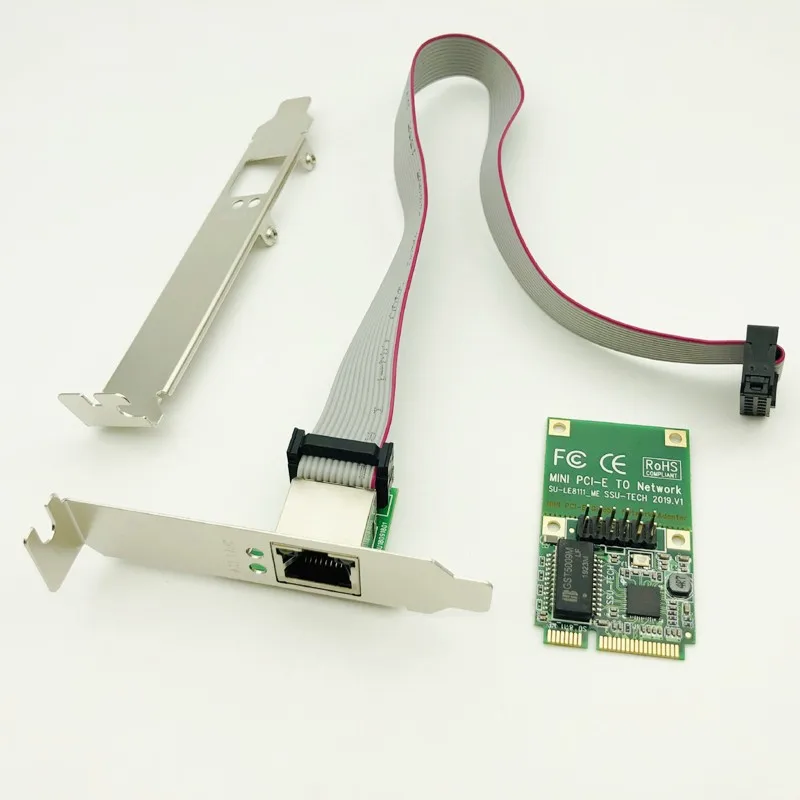 Сетевые карты H1111Z Mini PCI-E сетевая карта 1000 Мбит/с гигабитный Ethernet 10/100/1000 м сетевой