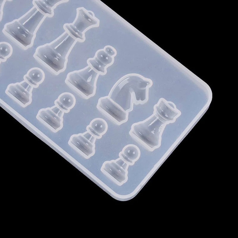 

Crystal Epoxy Resin Mold Chess Board Silicone Mould Set DIY Crafts Jewelry Tool