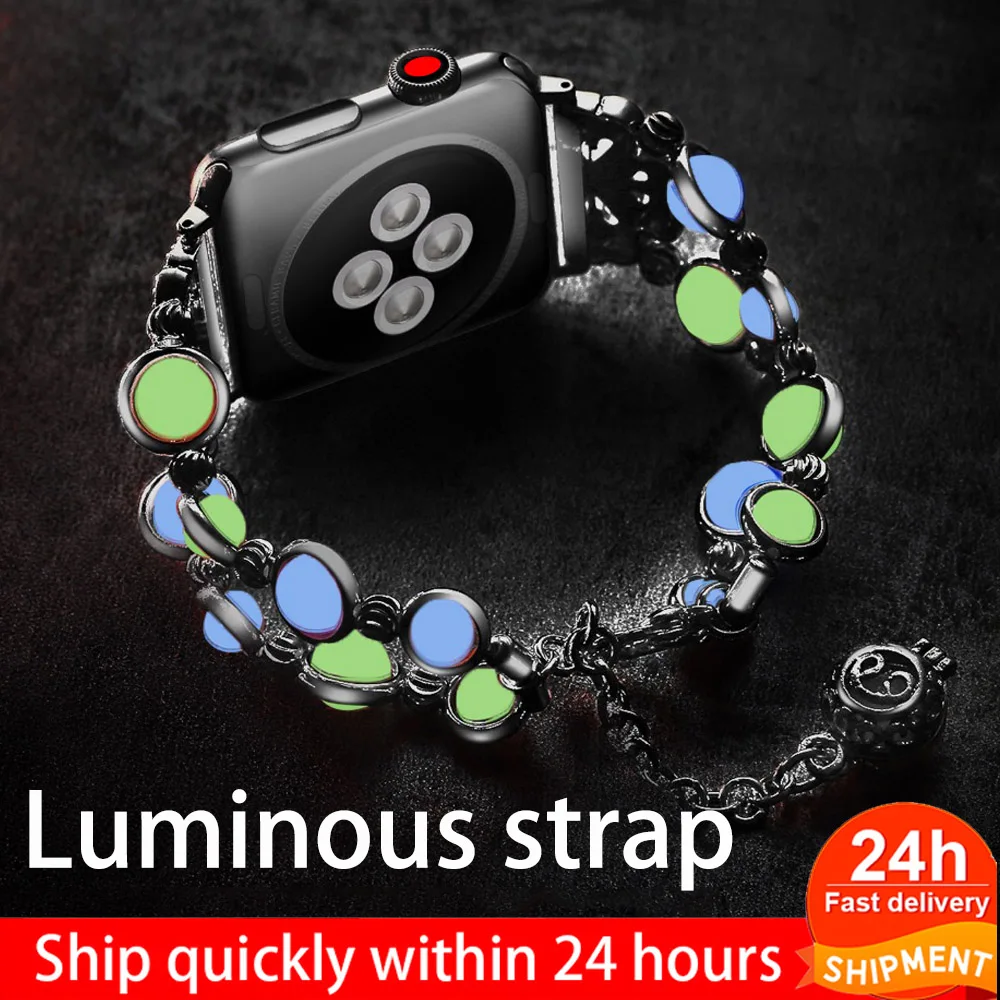 Jewelry Woman Strap for Apple Watch 5 4 3 band 38mm 40mm 42mm 44mm Stainless Steel Bracelet iWatch Series 2 Wristband | Наручные часы