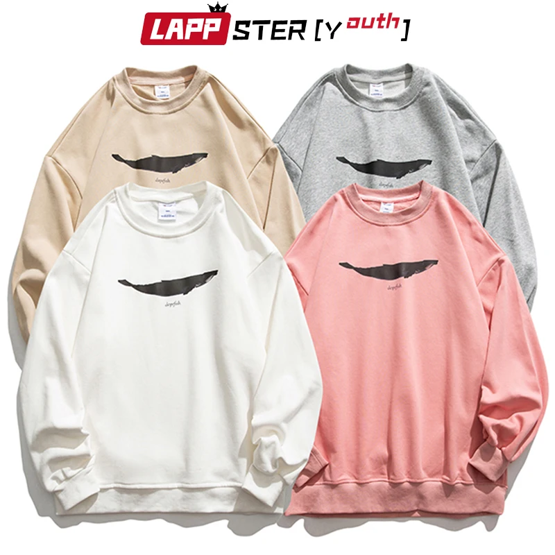 

Худи мужское оверсайз в стиле Харадзюку С Рисунком Кита