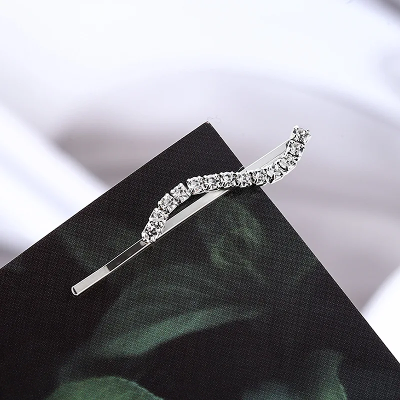 1 шт. женские хрустальные стразы неправильные металлические шпильки заколки для