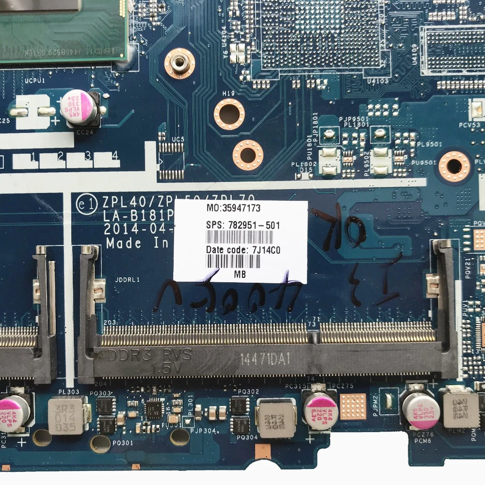LSC восстановленная материнская плата для ноутбука HP 450 G2 782951-001 782951-501 LA-B181P с