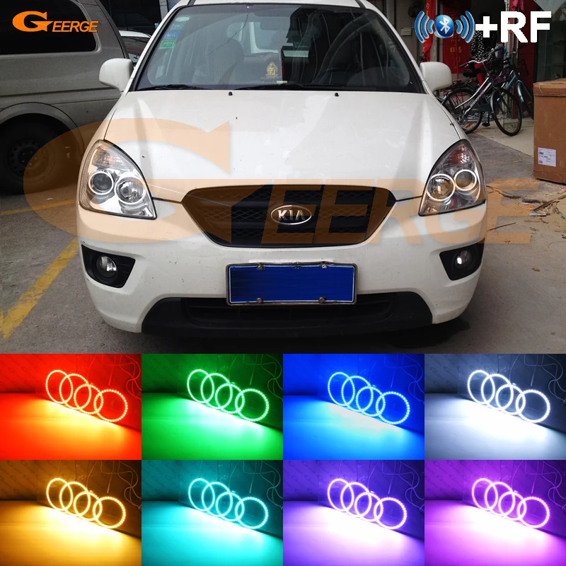 Для KIA Carens 2006 2007 2008 2009 2010 2011 2012 RF remote Bluetooth APP многоцветный ультра яркий RGB комплект