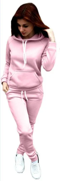 

2020 European and American fleece sports fashion suit