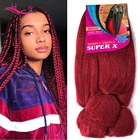 Волосы гнезда синтетические 24 дюйма Yaki Джамбо косы афро волосы легкие косы Джамбо плетение волос Kanekalon удлинители волос для черных женщин