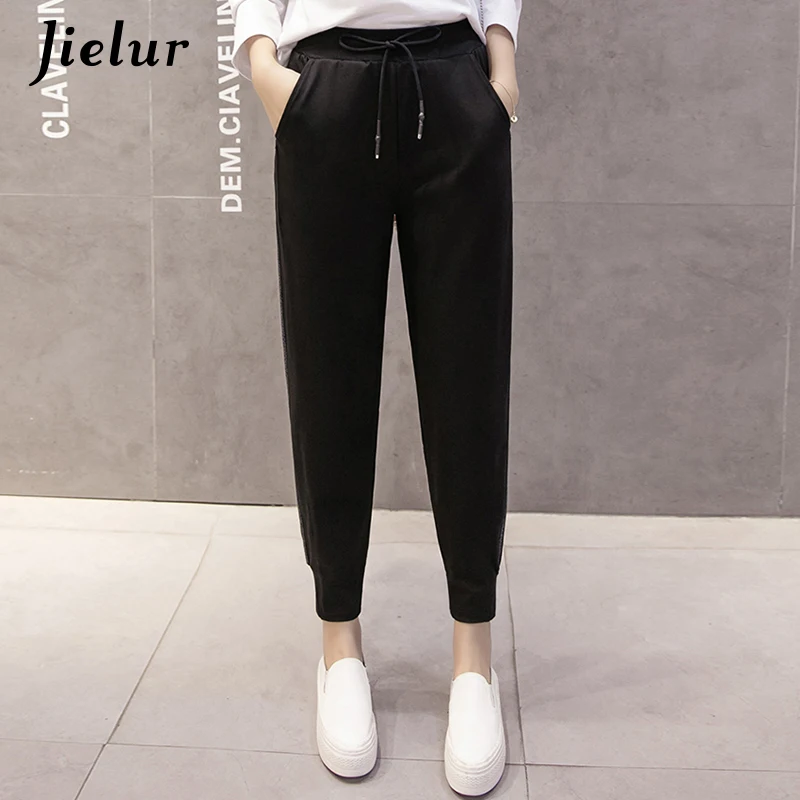 Jielur модные штаны-шаровары для отдыха детей корейский стиль лоскутные