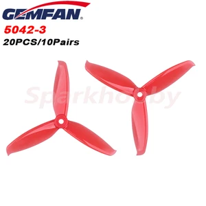 20PCS 10Pair GEMFAN Windancer 5042 5.x4.2 Inch CW CCW 3-Blade Propeller 5mm Monting Hole for RC Drone FPV Racing Brushless Motor